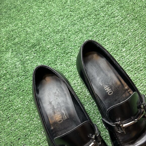 Salvatore Ferragamo Men’s Black Leather Horse Bit Dress Shoes Size 9.5 main image 2